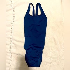 Women’s Navy Blue Speedo One-Piece Size 6